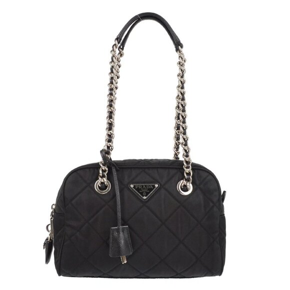 Prada Black Nylon Shoulder Bag - Picture 1 of 10